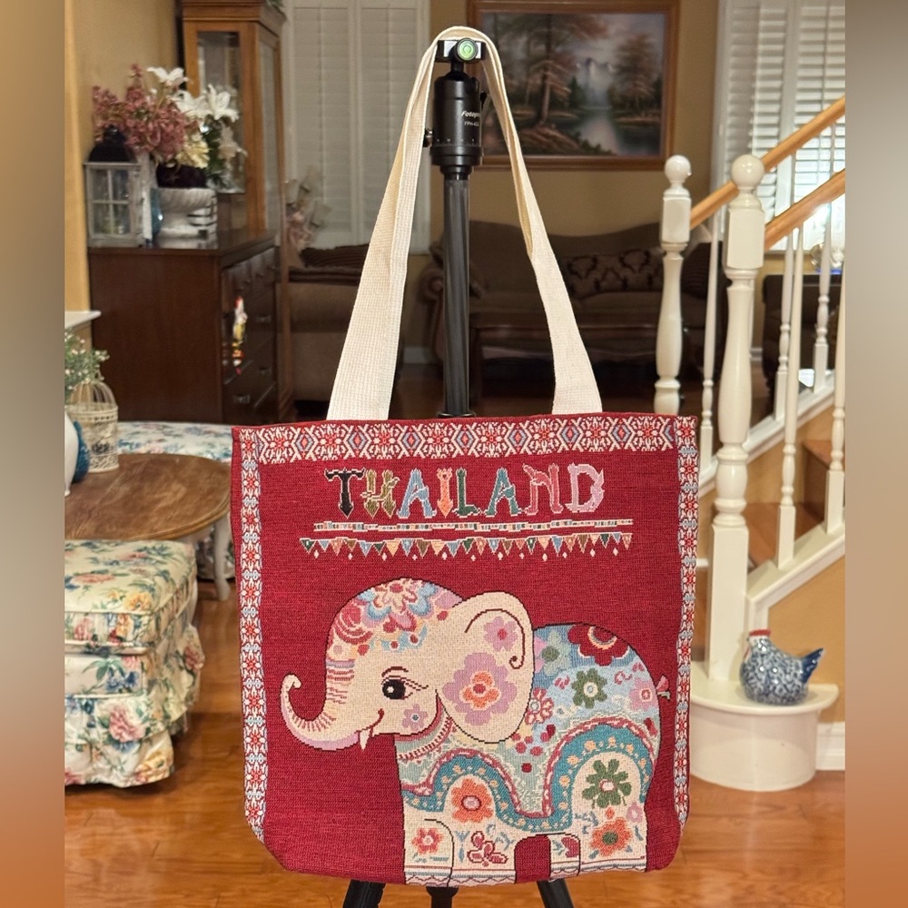 Colorful Elephant Tote Bag